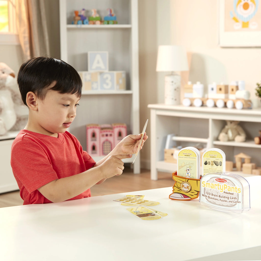 Preschool Card Set Educational Activity With 120 Questions, Puzzles, and Games H39656