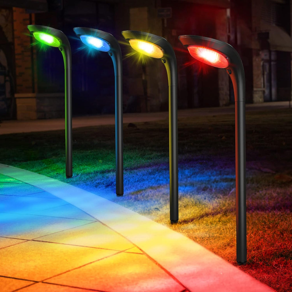 4 Pack IP65 Waterproof Solar Pathway Lights E80974