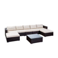 Wicker Sectional Sofa Set with Cushions Z482
