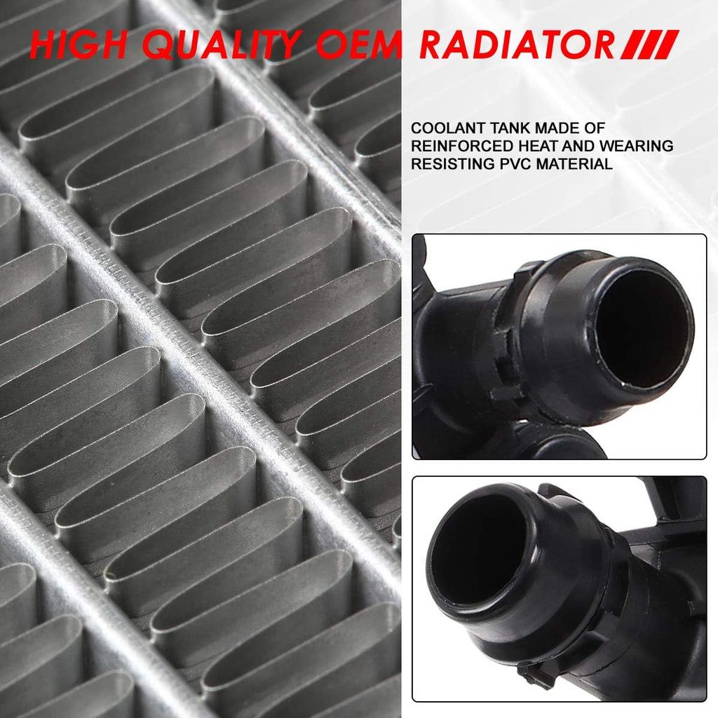 2-Row Aluminum Cooling Radiator T943
