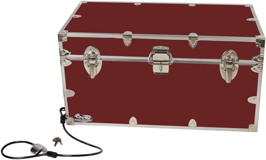 Large Storage Chest with Anchoring Cable Lock - 32 x 18 x 16.5 Inches M121861