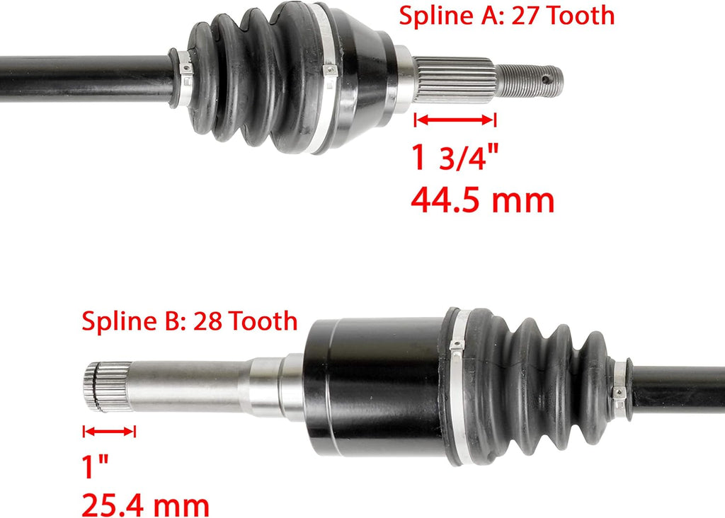 Rear Left Right Complete Cv Joint Axle Pack of 2 B220598
