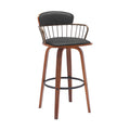Black Faux Leather Barstool Chair D4226