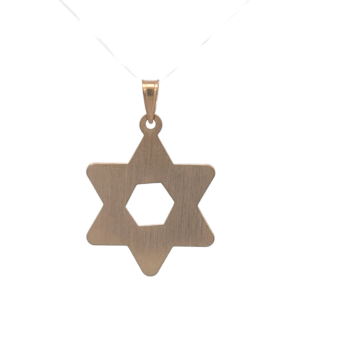 14 KT Yellow Gold Braided Star Of David Pendant X76477
