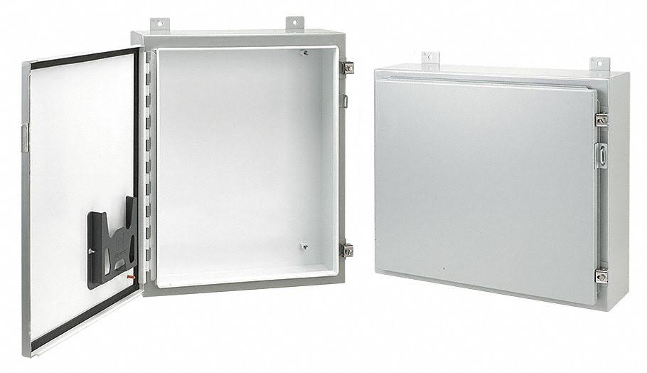 Metallic Enclosure, Gray, Screwdown Clamps Closure Method G704910