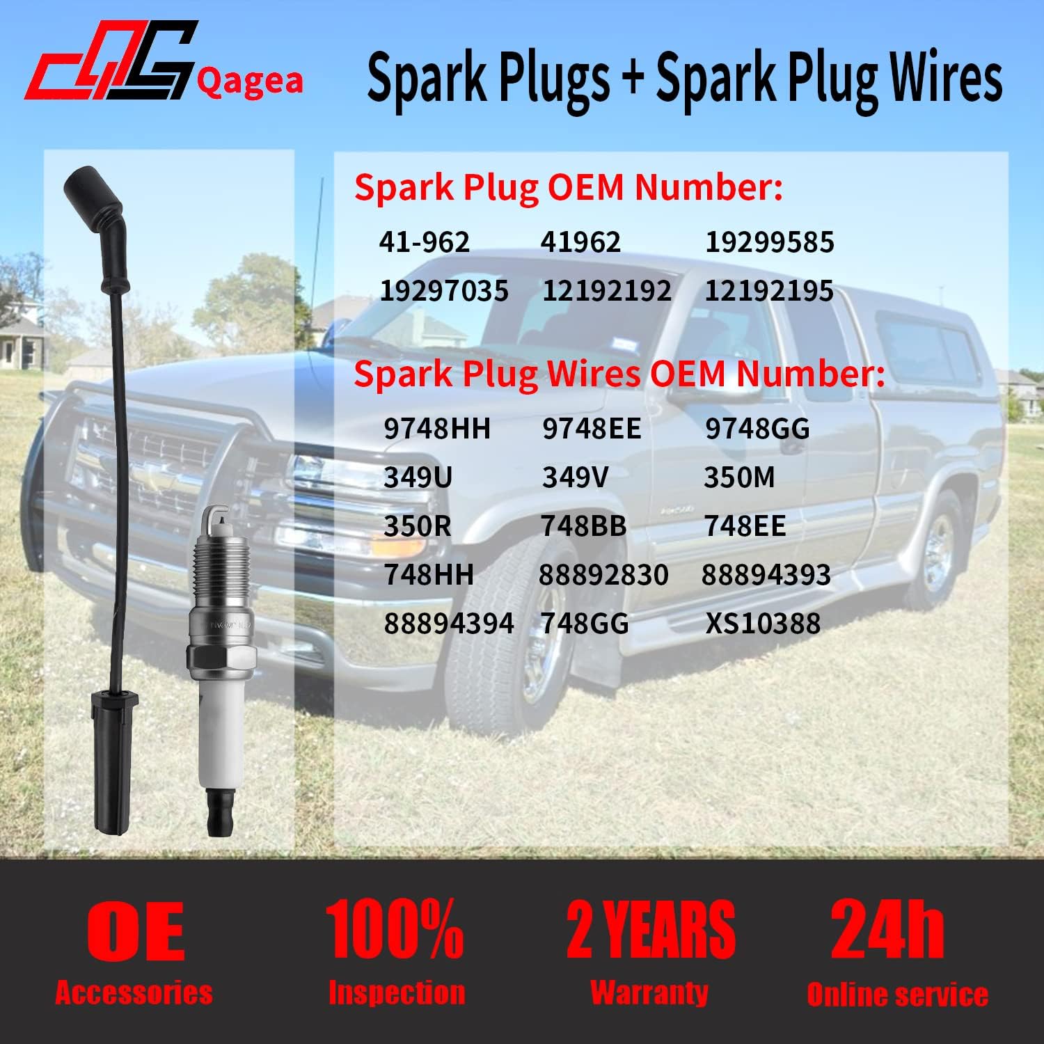Spark Plug Wires Pack of 2 L305315
