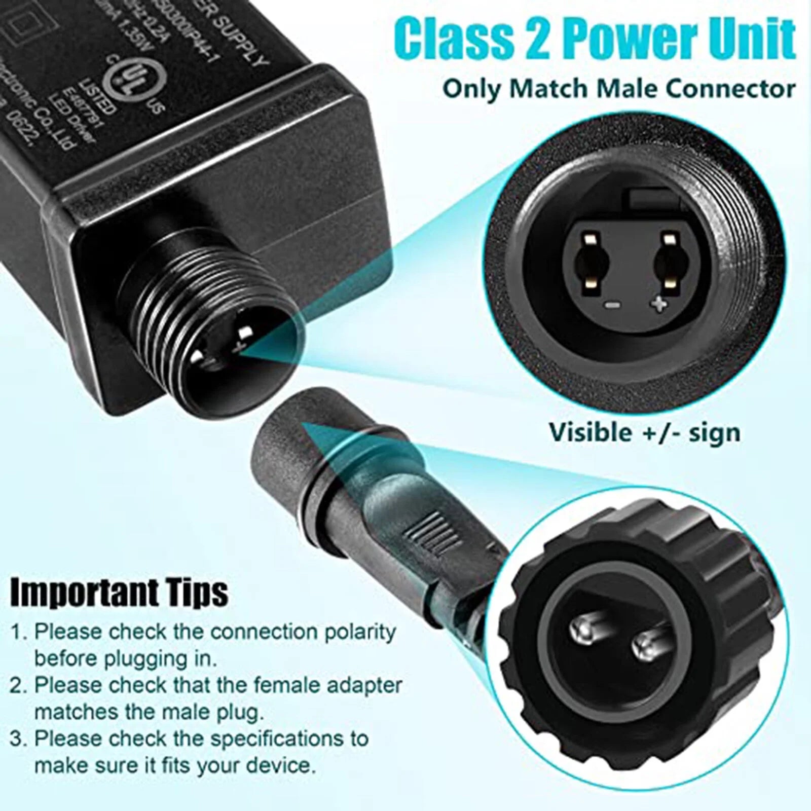 12Vdc 1.0A Power Supply for Inflatable Decorations K811