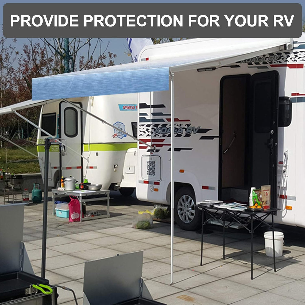 Waterproof Vinyl RV Awning Fabric Shade Screen - 18' Z19005