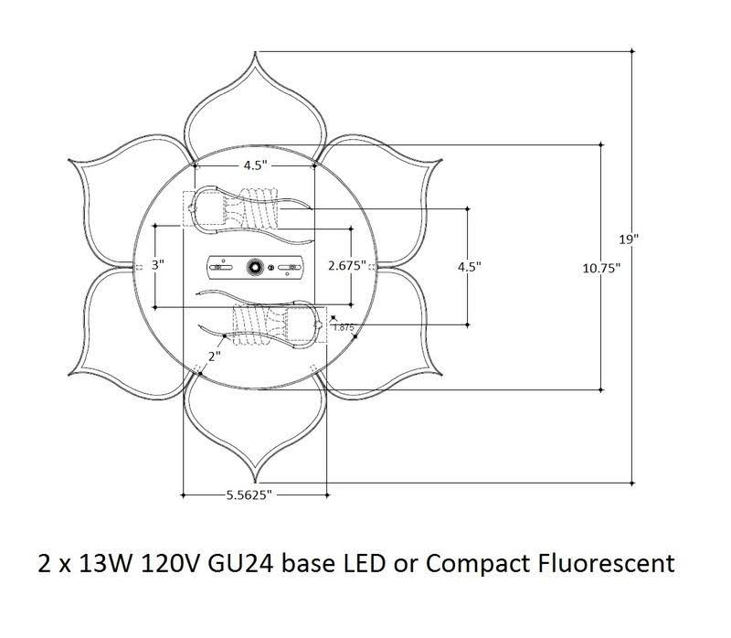Silver Flush Mount O3538