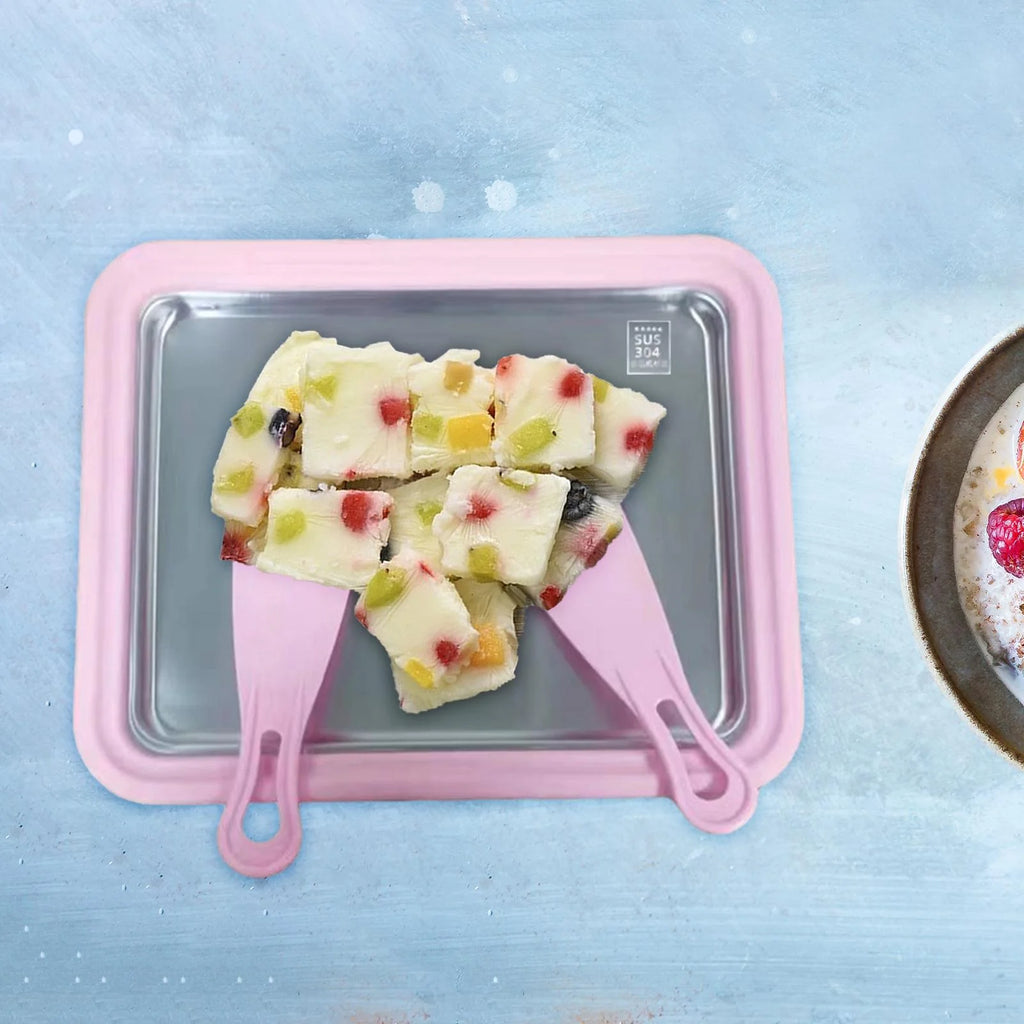 Ice Cream Rolled Maker with 2 Spatulas S677