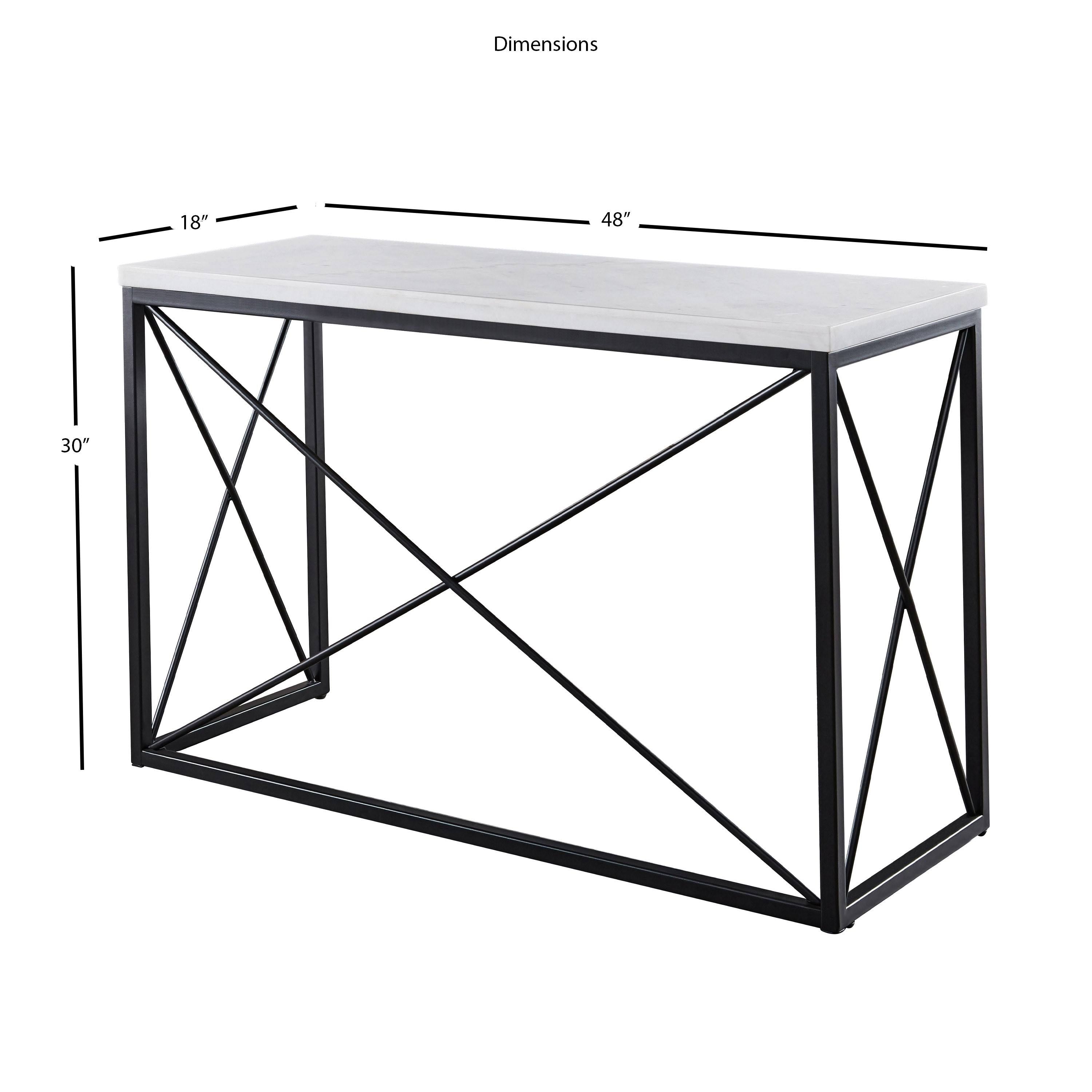 White Marble Sofa Table F86116
