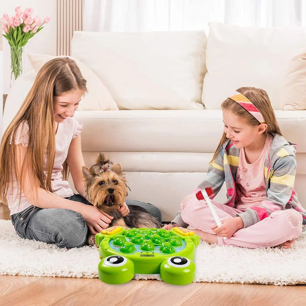 Whack A Frog Interactive Early Development Toy, 2 Hammers Included S819
