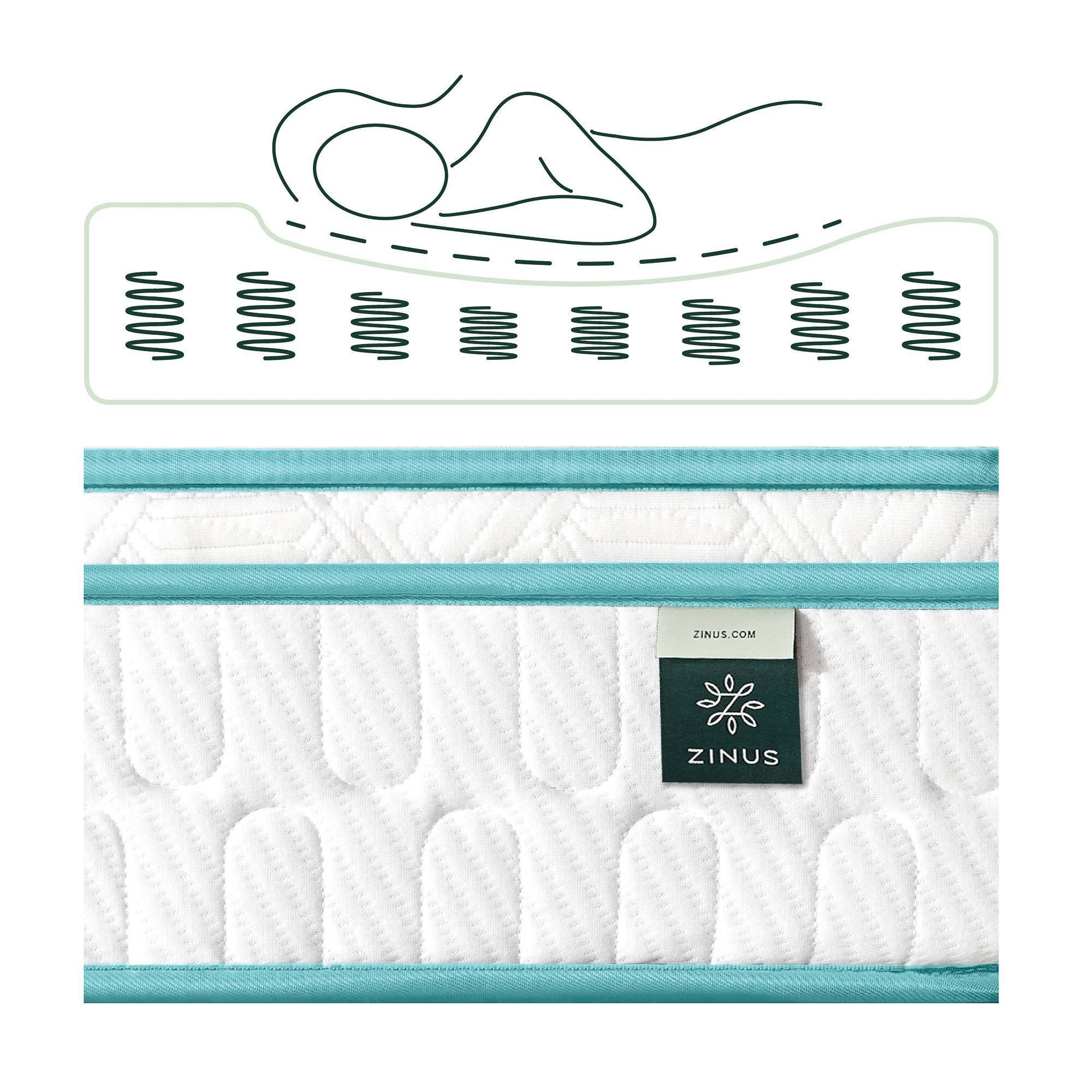Euro Top Memory Foam Spring Hybrid Twin Mattress V11303