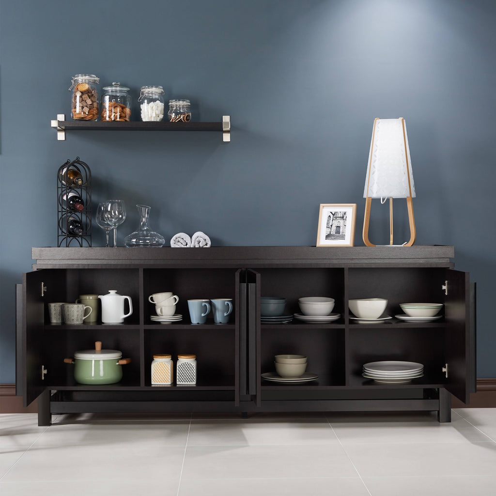 70-Inch Buffet Cabinet Cappuccino M61905