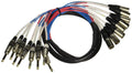 8 Channel 5' XLR Male to 1/4 TRS Snake Cable I426513