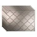18in x 24in Brushed Nickel Backsplash Panel (5 Pack) I806620