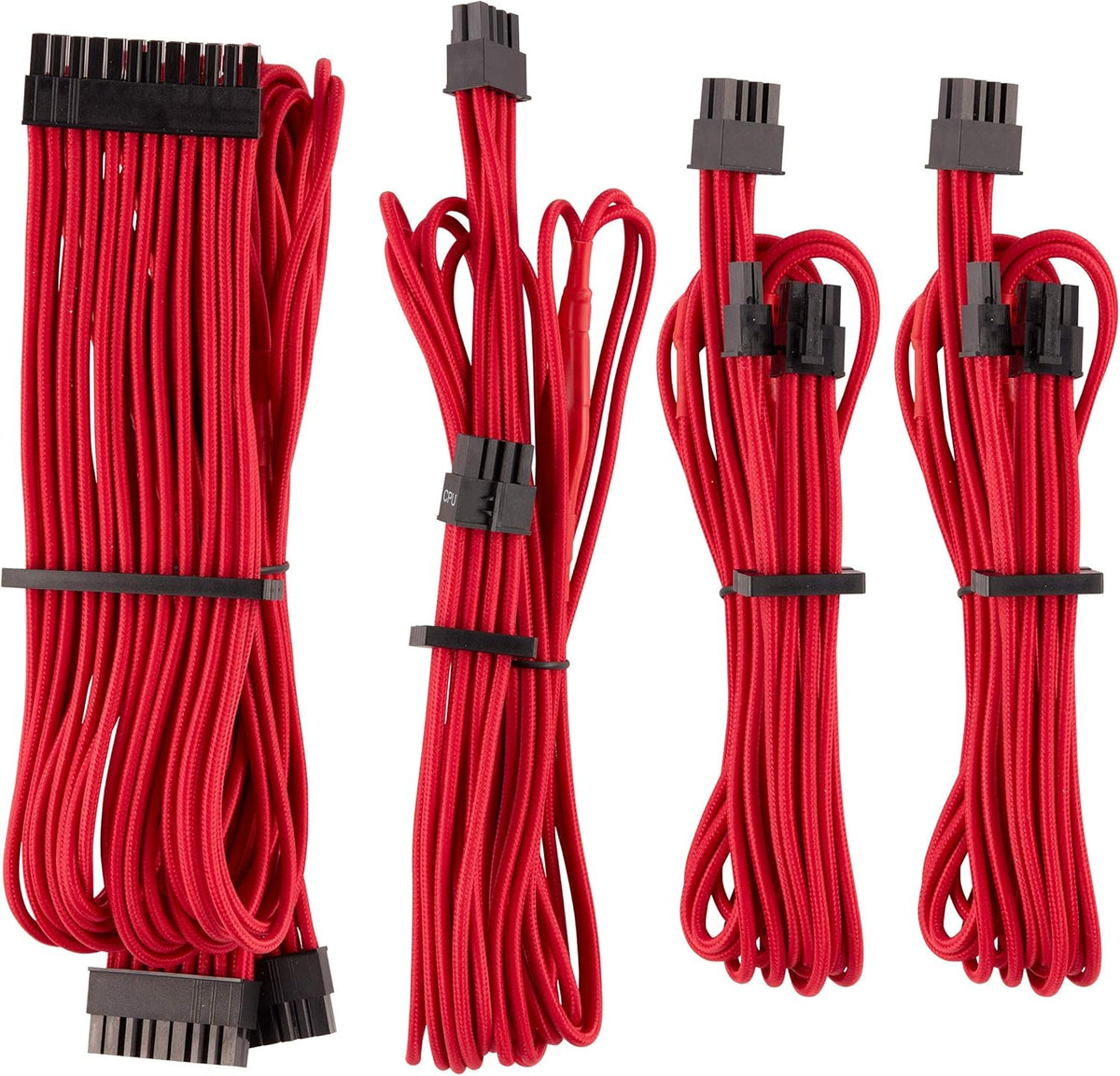 White Individually Sleeved PSU Cables Starter Kit T7357