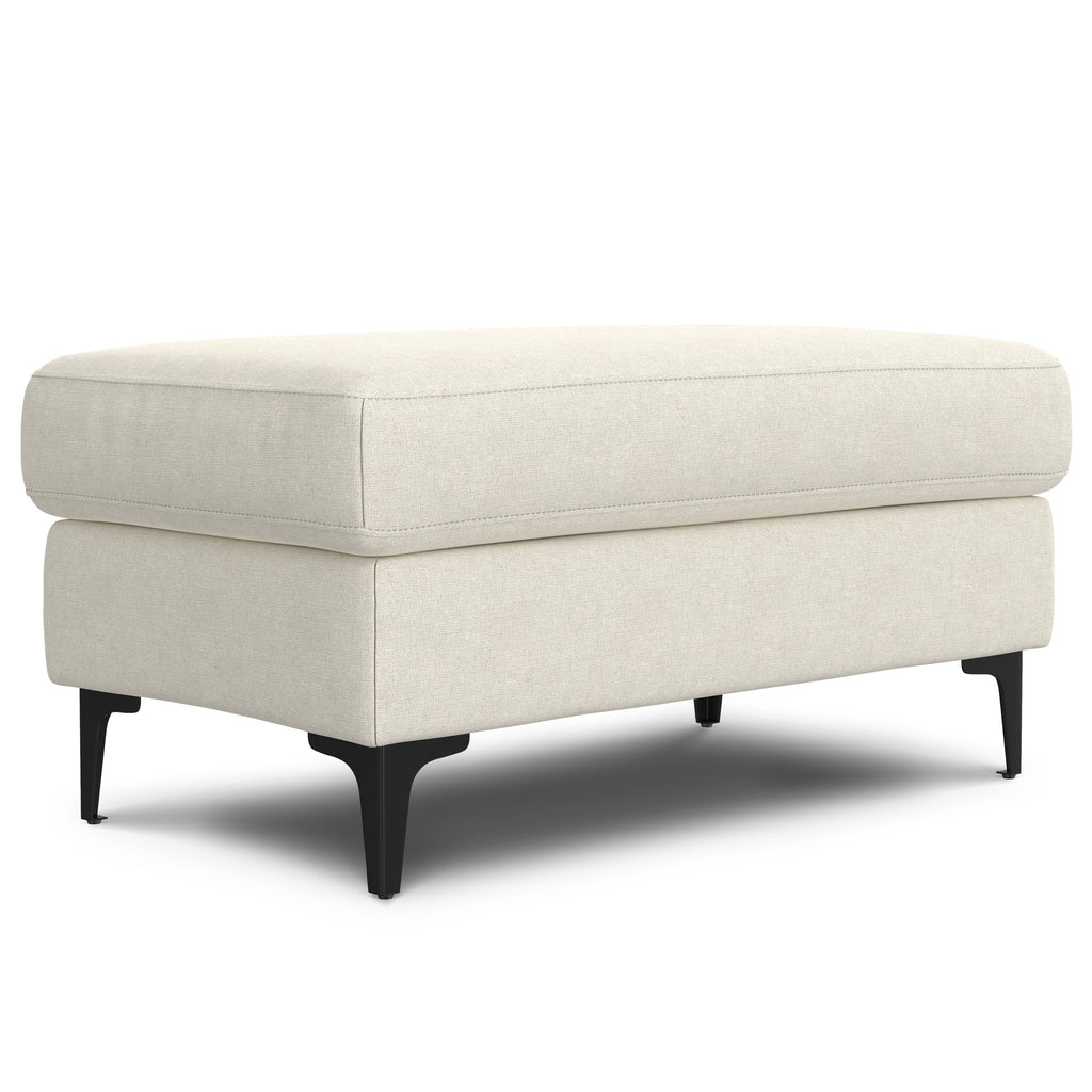 Ava Ottoman in Tightly Woven Performance Fabric F5577