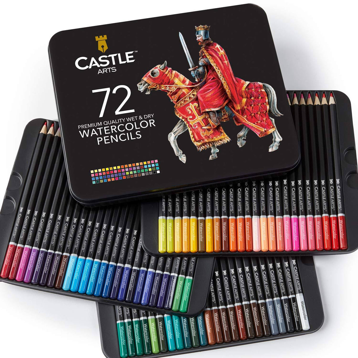 72 Watercolor Pencils Set L262