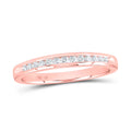 14kt Rose Gold Diamond Band Ring Size 7 A241047