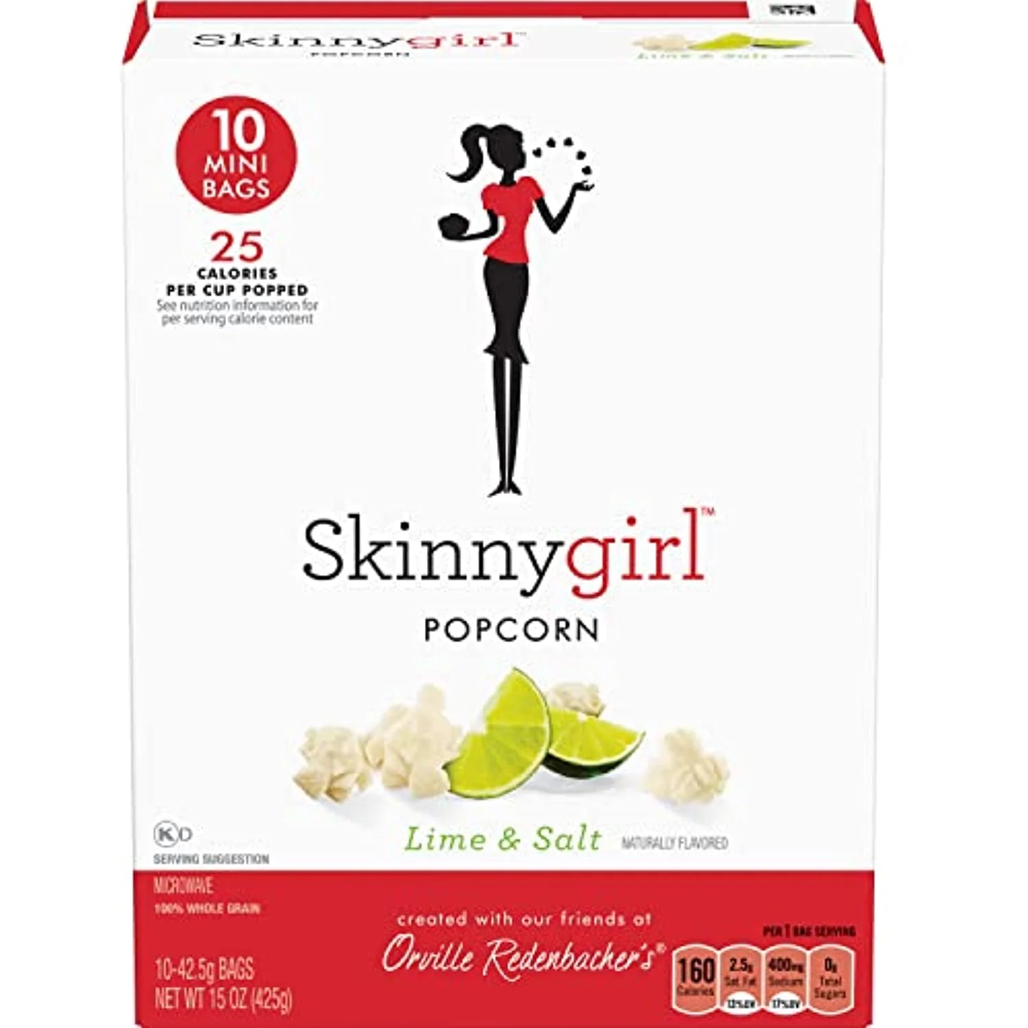 Lime & Salt Popcorn, 1.5 Ounce Mini Bags, 60-Count, Pack Of 6 D500449