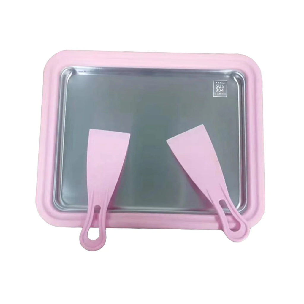 Ice Cream Rolled Maker with 2 Spatulas S677