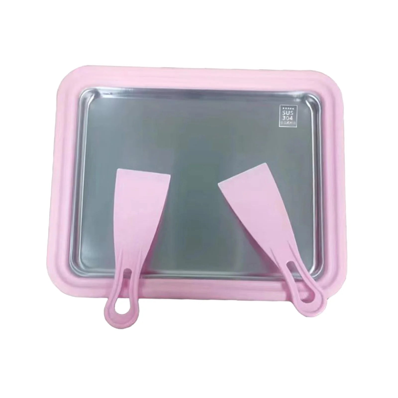 Ice Cream Rolled Maker with 2 Spatulas S677
