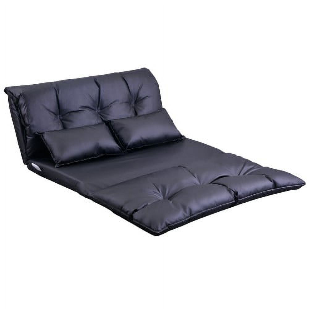 Adjustable Folding Futon Sofa with Two Pillows C233487