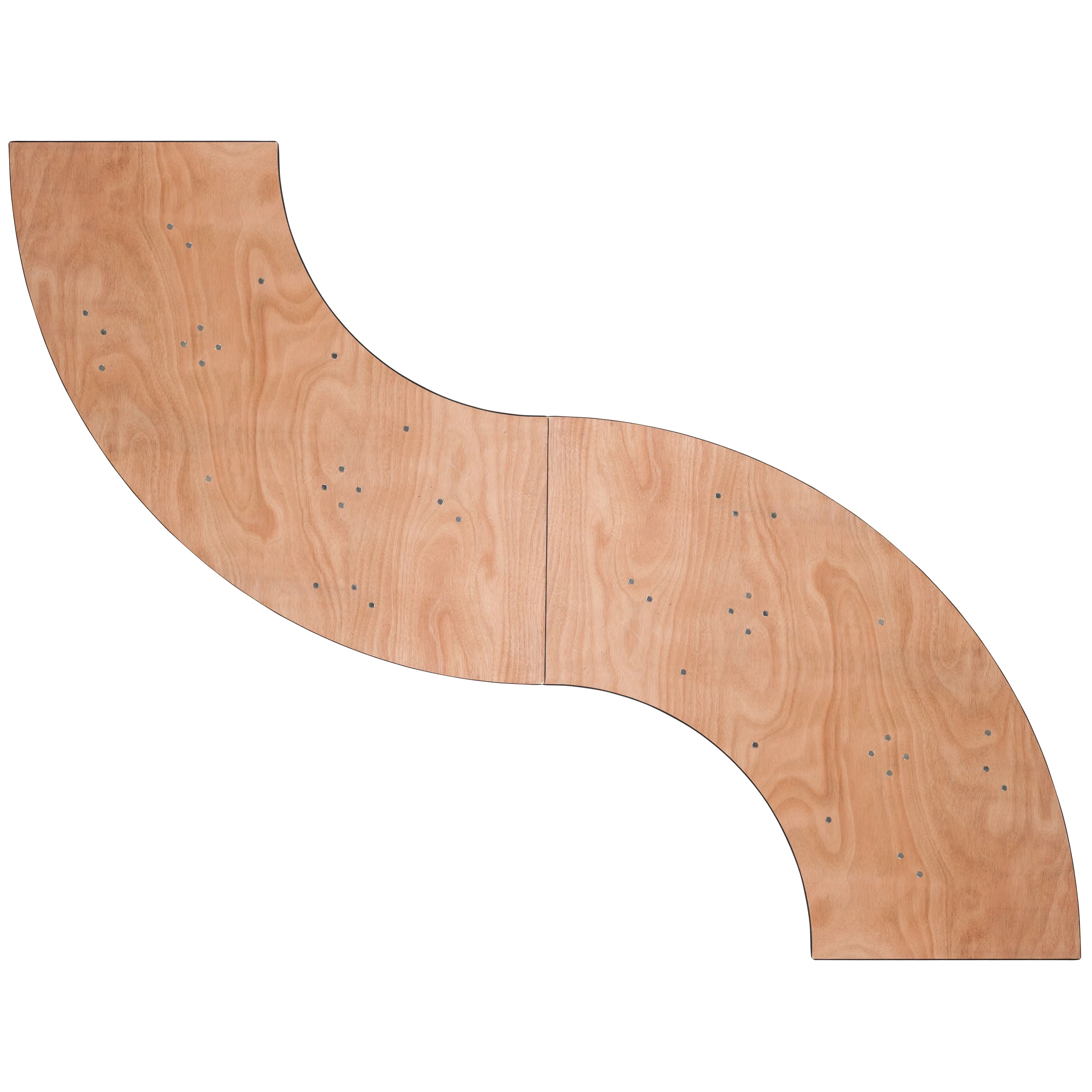 Serpentine Wood Folding Banquet Table V6118