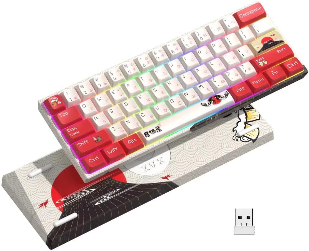 60% Wireless Mechanical Keyboard with RGB Backlit E172