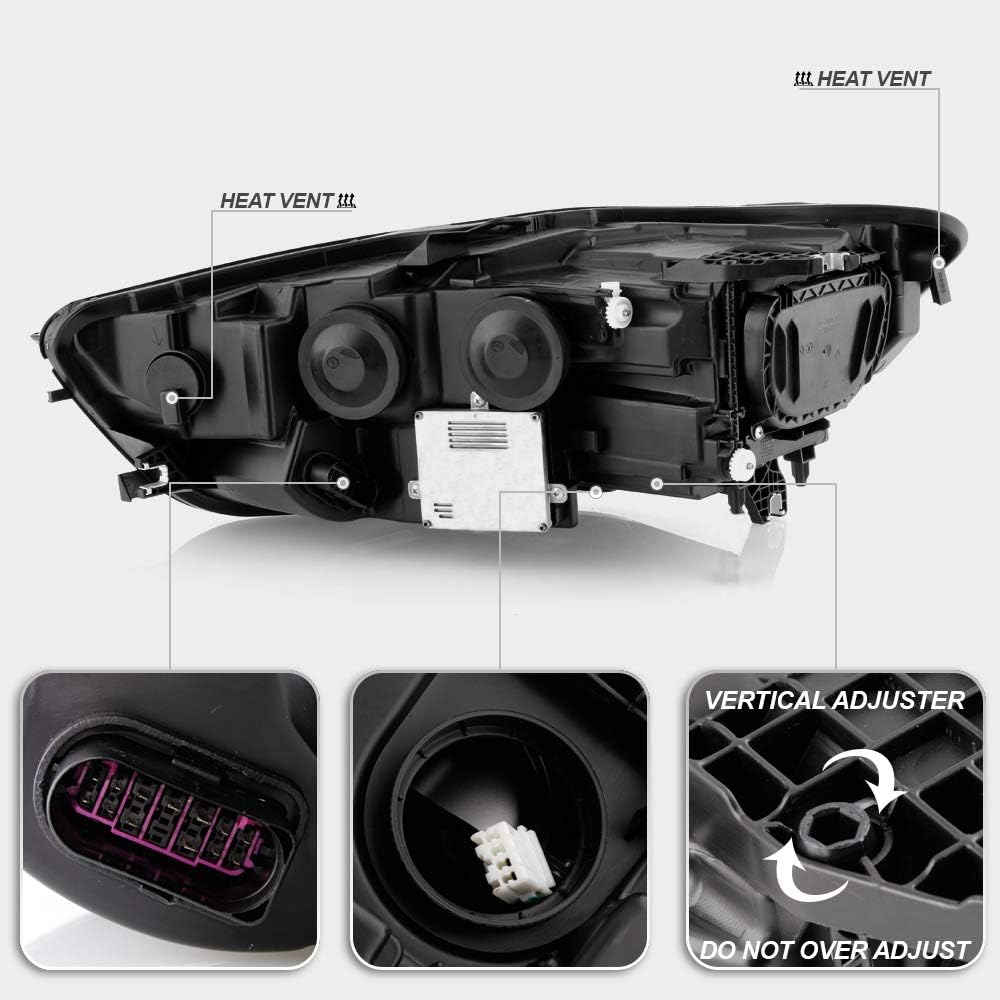 Passenger Side LED DRL Projector Headlight Assembly L783471