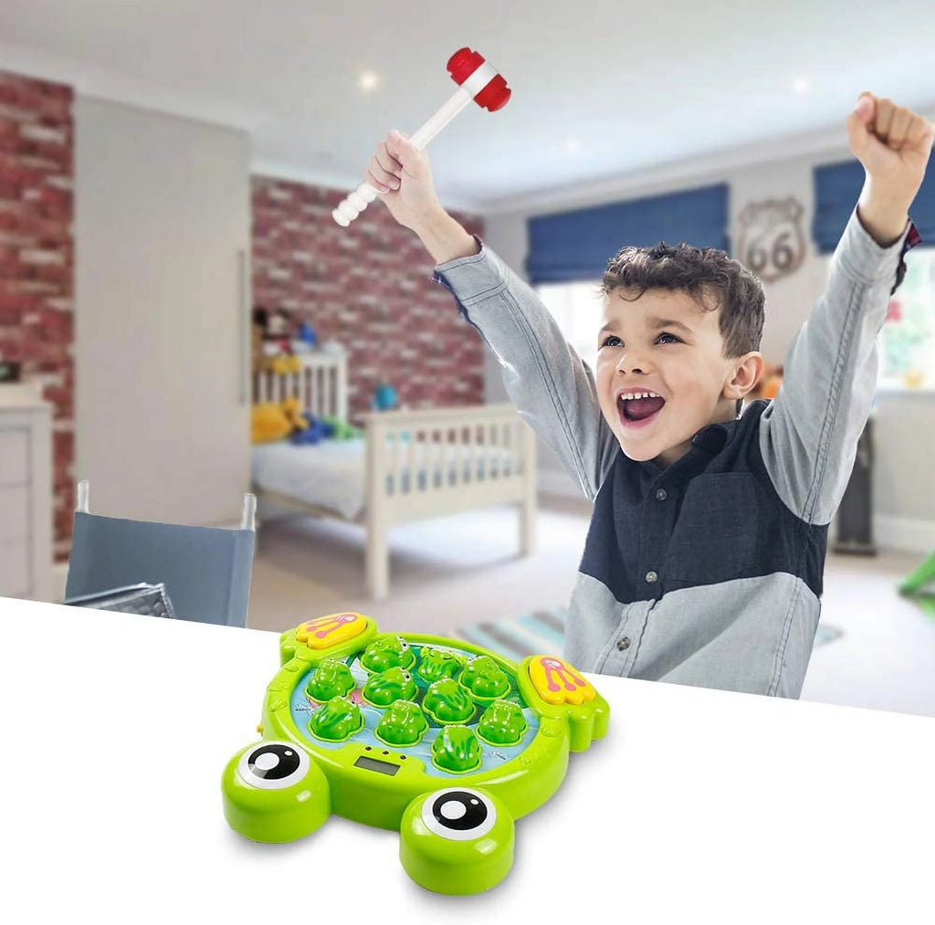 Whack A Frog Interactive Early Development Toy, 2 Hammers Included S819