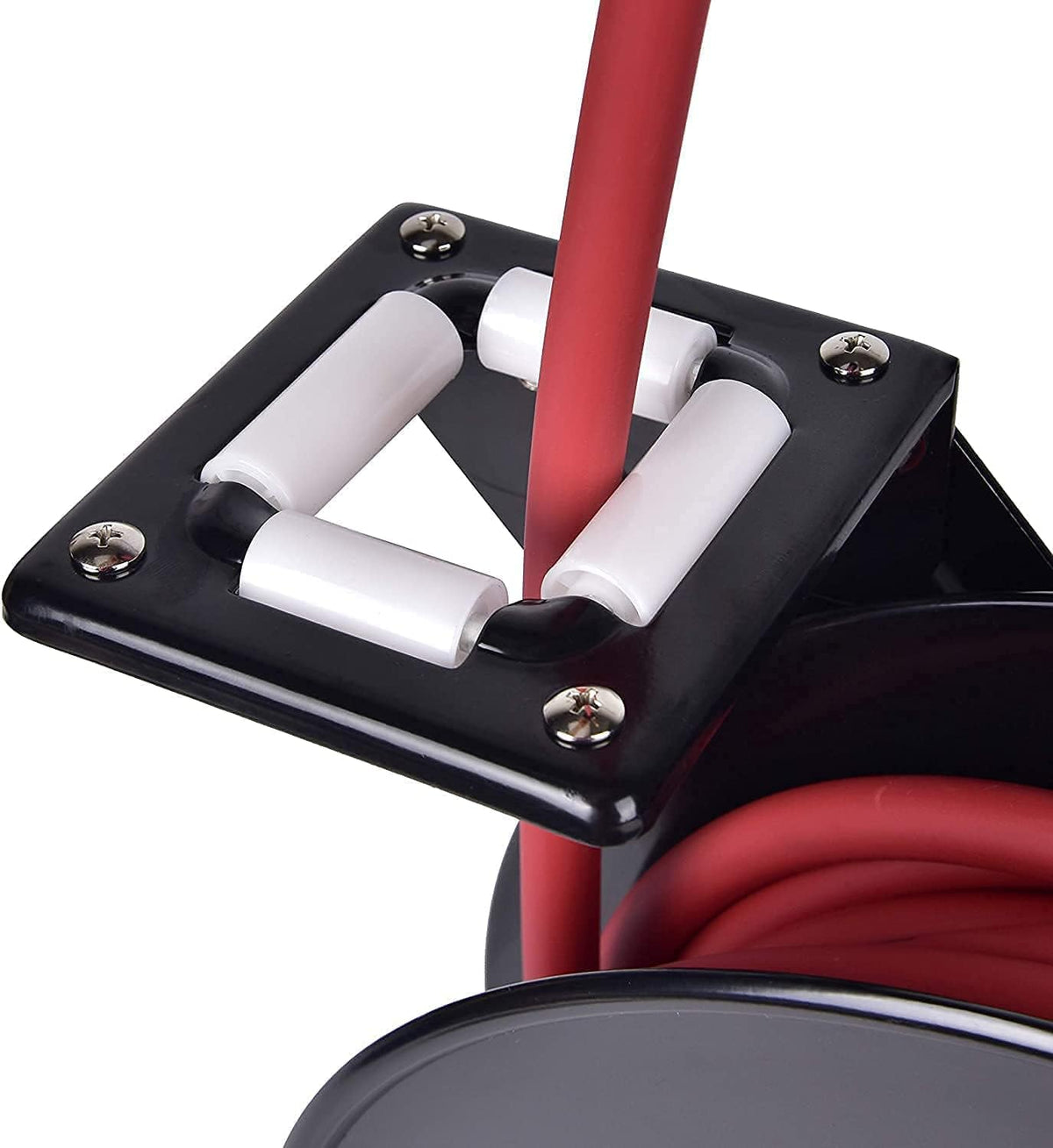 Air Hose Reel 3/8 in x 25 ft Wall Mount Retractable 300 PSI Hybrid Hose P15964