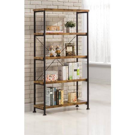 Antique Wood Metal Bookcase N903