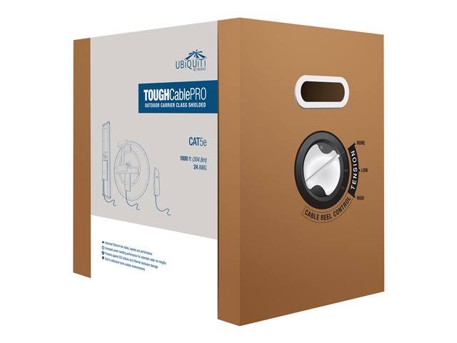 CAT 5e Double Shielded Bulk Cable 1000 ft Black Y147575