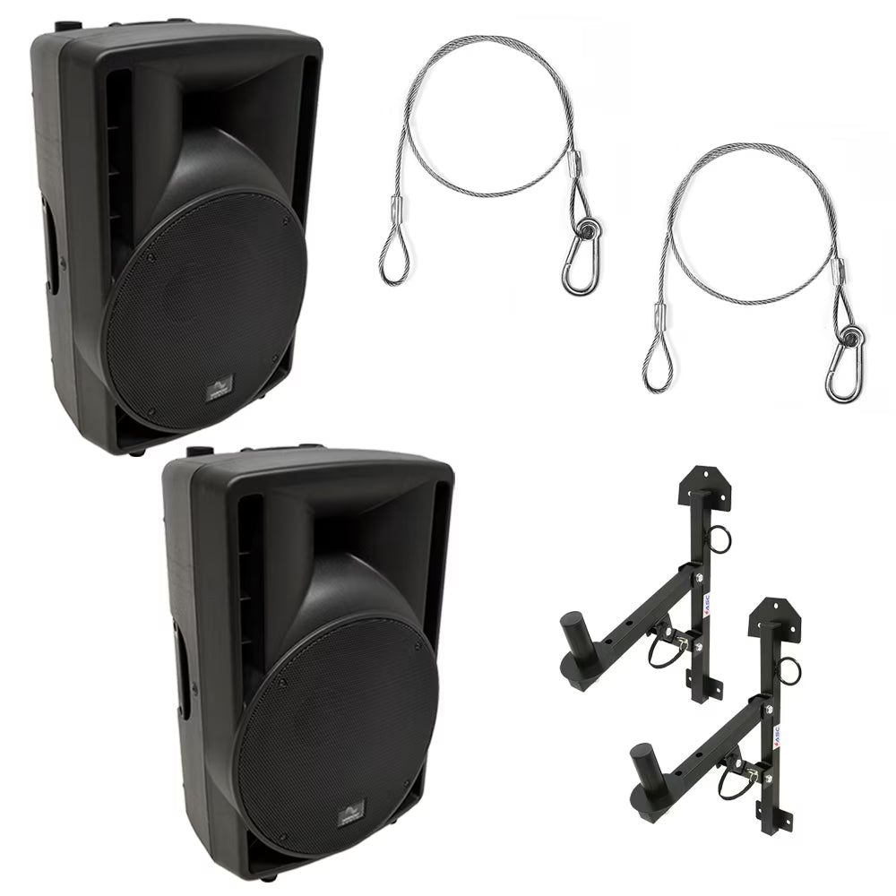 Harmony Audio 12" Powered 800W PA Speaker Wall Mount W416372