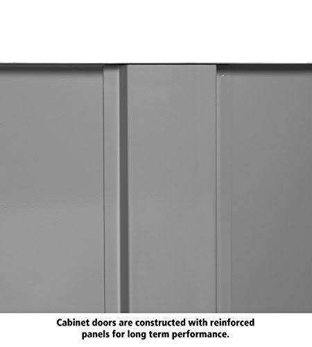 24 Gauge Steel Welded Counter High Cabinet, 2 Shelves, 150 lbs Capacity Y869351