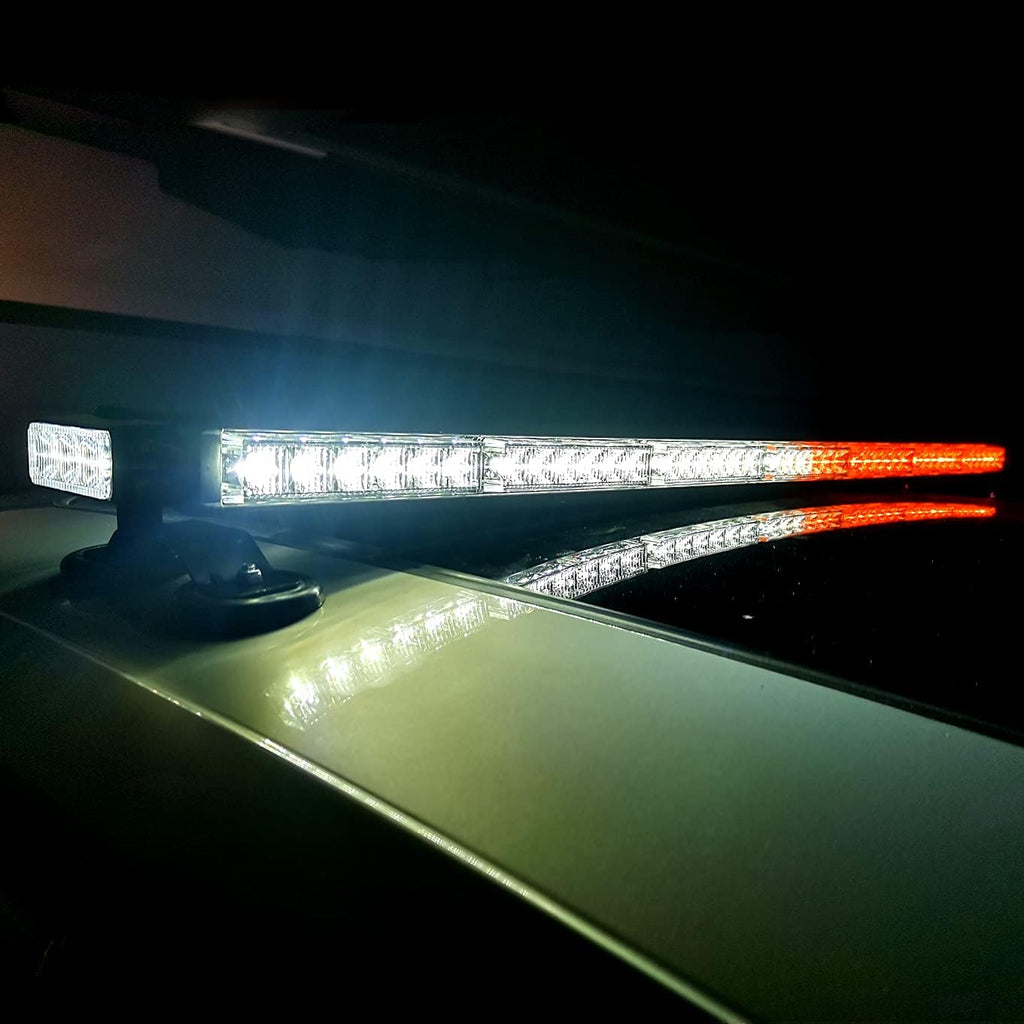 Amber 78 Led Strobe Light Bar with Magnetic for Car Truck Roof Q840066