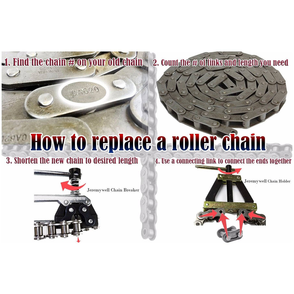 Agricultural Conveyor Roller Chain 10 Feet with 1 Connecting Link A676774