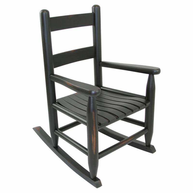 Antique White Wood Childs Rocking Chair P446076