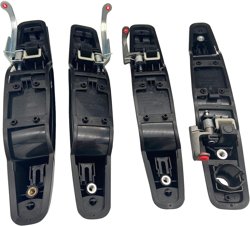 Black Exterior Door Handle Kit of 4 T7689