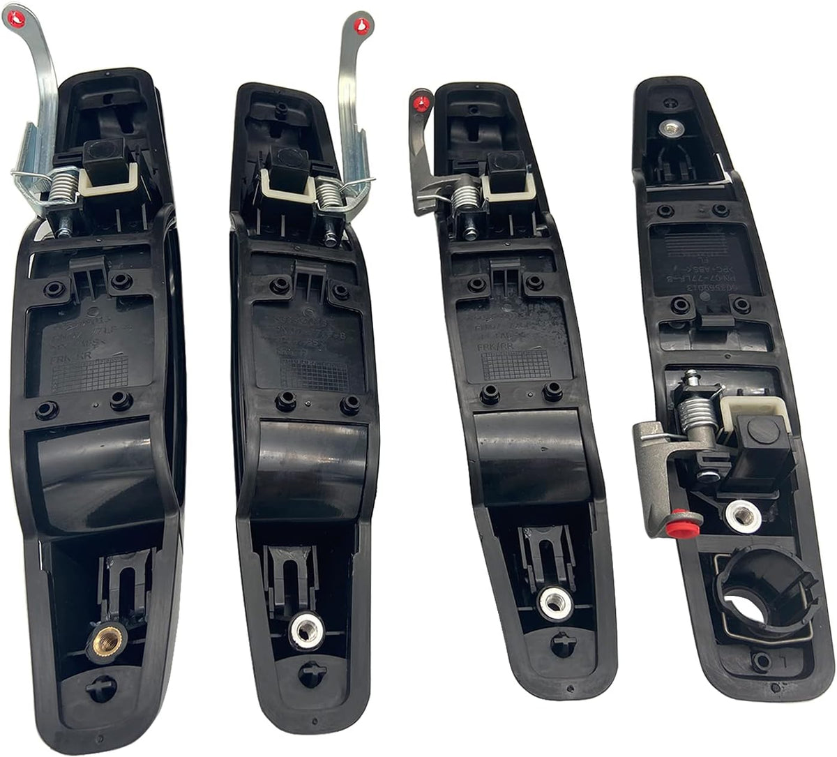 Black Exterior Door Handle Kit of 4 T7689