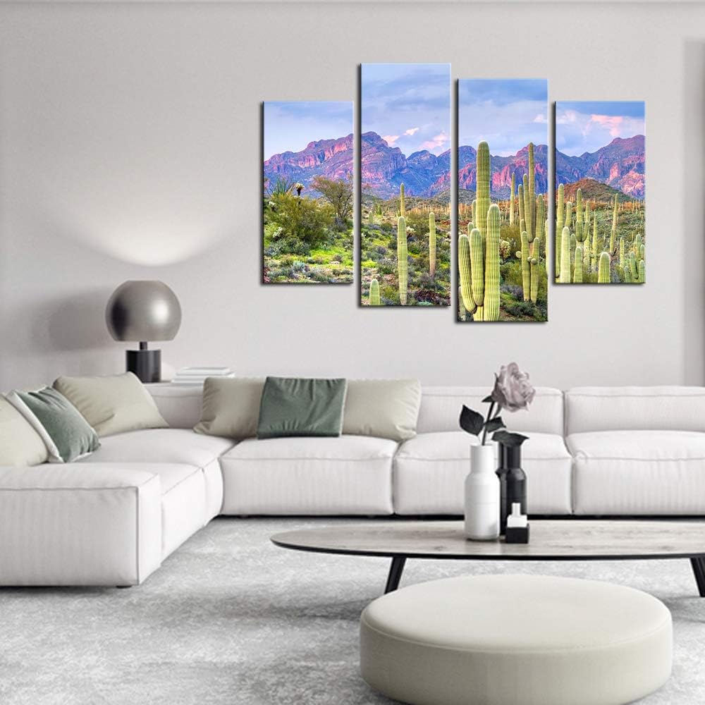 Cactus in Arizona Canvas Print Framed Wall Art Y61626