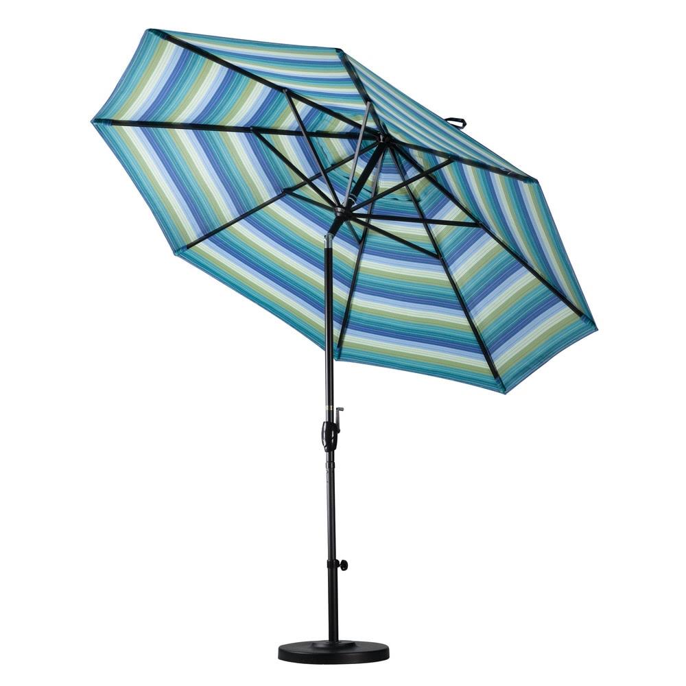 Matte White 7.5 ft Aluminum Push Tilt Market Umbrella P262