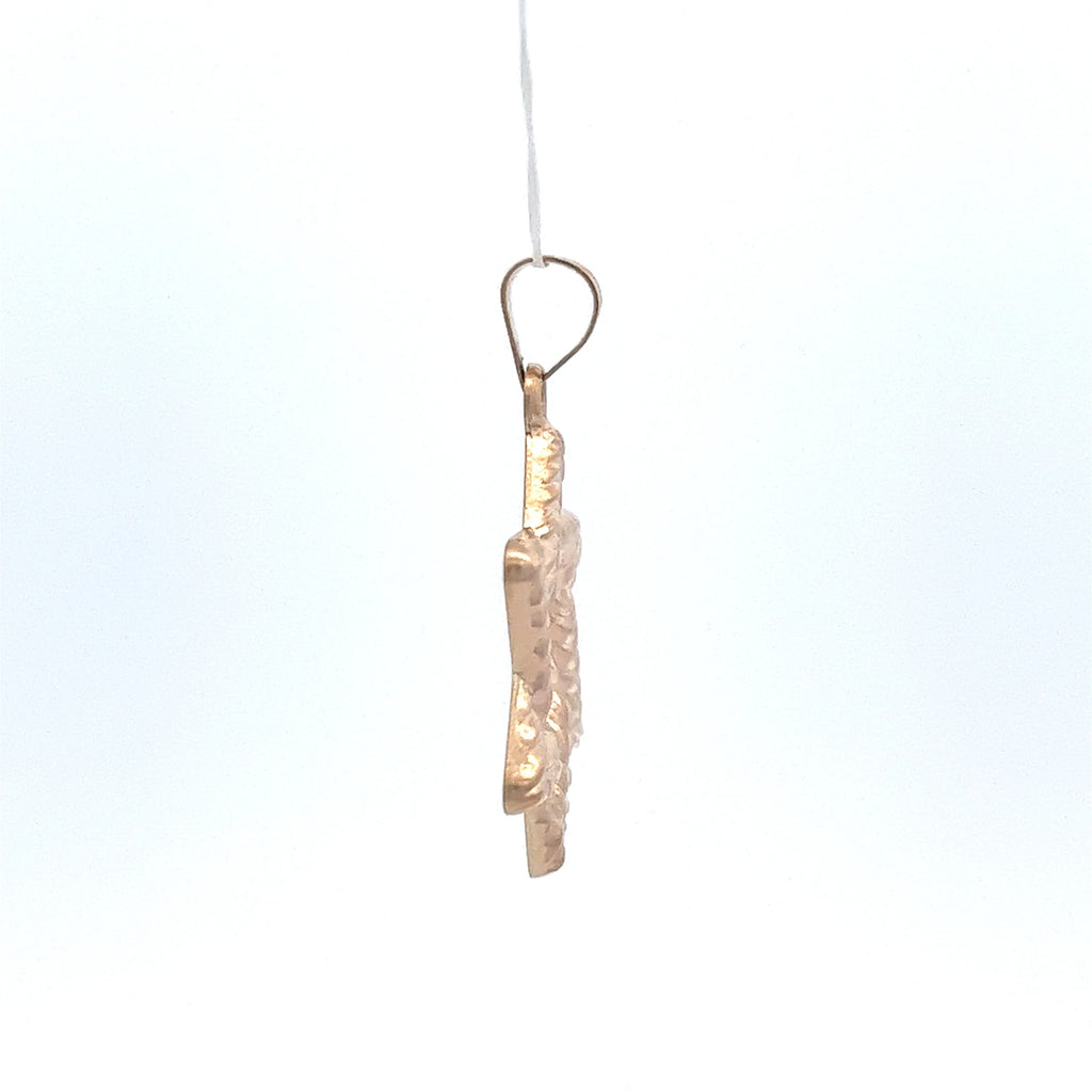 14 KT Yellow Gold Braided Star Of David Pendant X76477