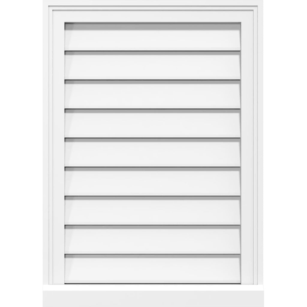 PVC Gable Vent with Brickmould A27710