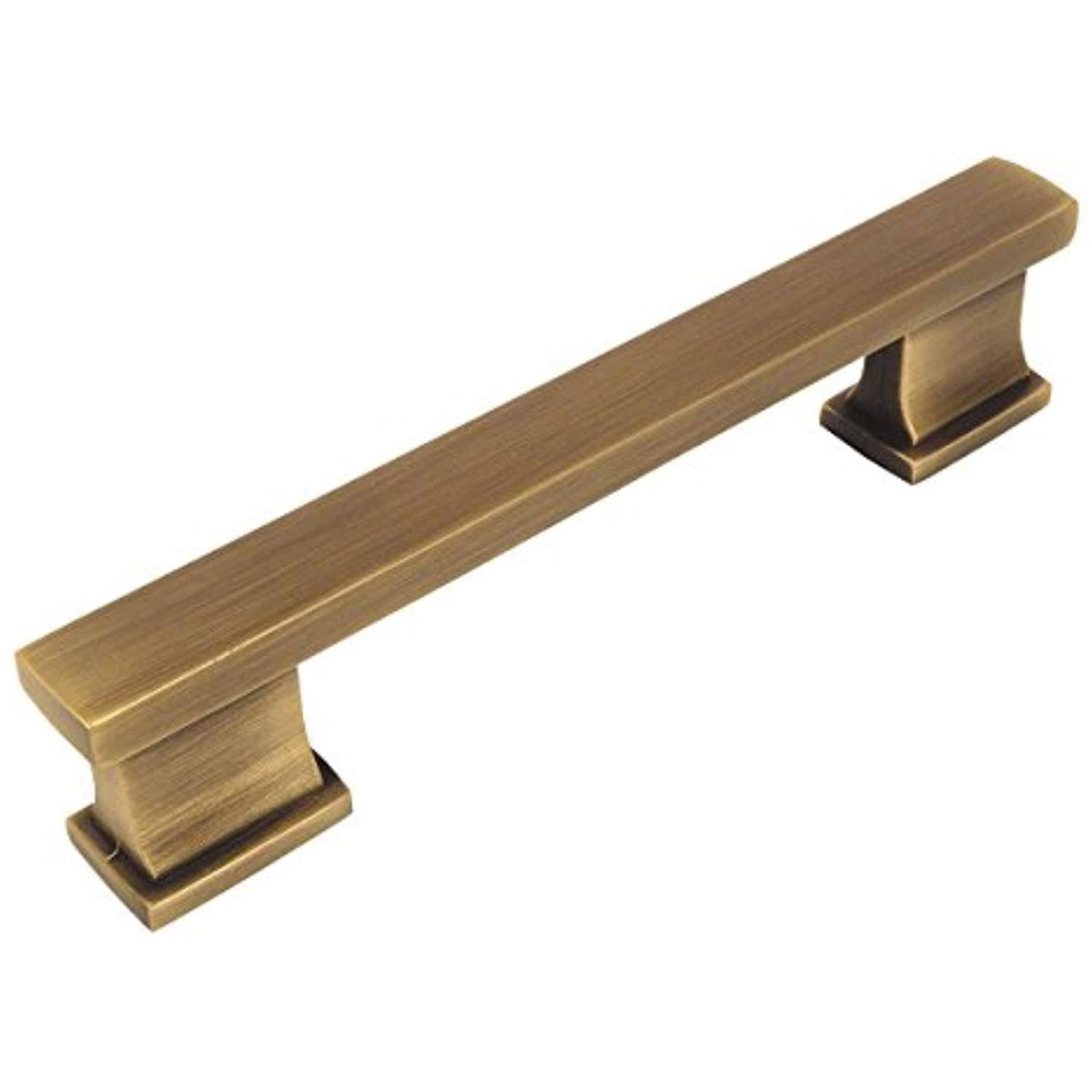 10 Pack Brushed Antique Brass Cabinet Hardware Handle Pull, 3-3/4x22 inch (96mm) Hole Centers D839