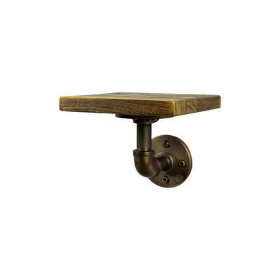 Rustic Bronze Industrial Wall Shelf W277241