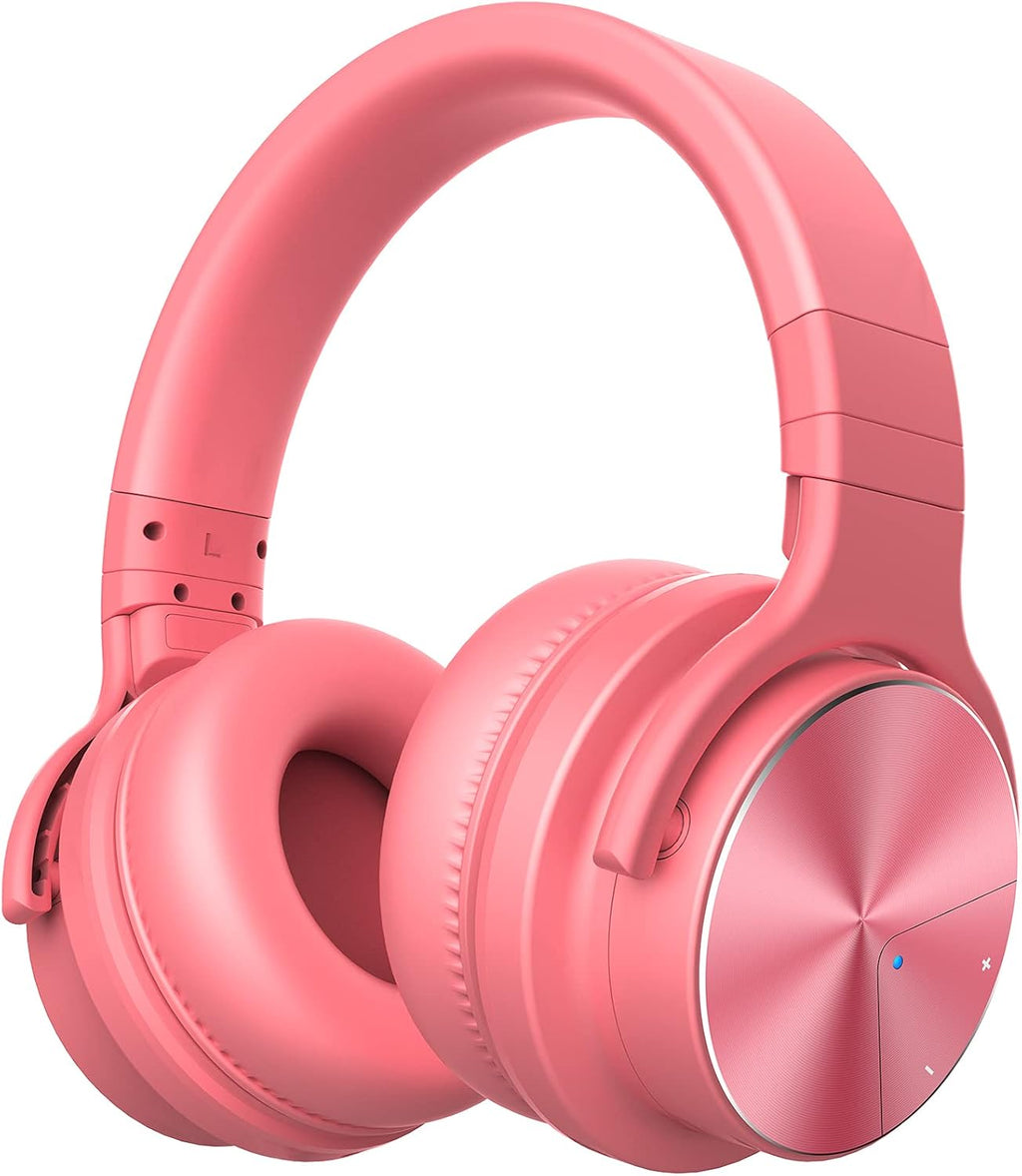Red Active Noise Cancelling Wireless Over Ear Headphones with Microphone I798368