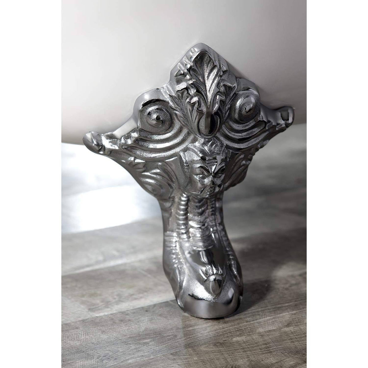 4 Pieces Cast Iron Tub Feet, Polished Chrome W888541